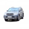 Защита переднего бампера «Труба двойная» Люкс (d63,5) для Toyota Land Cruiser 200 (2007-2011)(Окрашенное) купить недорого с доставкой в Саров