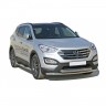 Защита переднего бампера «Труба двойная» (d63,5) для Hyundai Santa Fe (2012-2016)(Окрашенное) купить недорого с доставкой в Саров