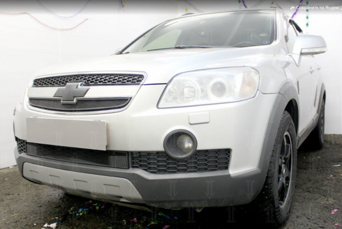 Защита радиатора "Standart" Chevrolet Captiva (2006-2011) низ, чёрная купить недорого с доставкой в Саров