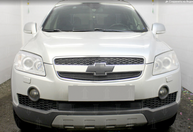 Защита радиатора "Standart" Chevrolet Captiva (2006-2011) низ, чёрная купить недорого с доставкой в Саров