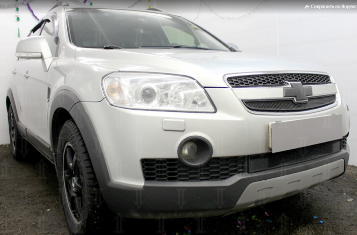 Защита радиатора "Standart" Chevrolet Captiva (2006-2011) низ, чёрная купить недорого с доставкой в Саров