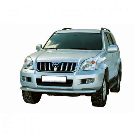Защита переднего бампера «Труба» (d63,5) для Toyota Land Cruiser Prado 120 (2002-2009)(Окрашенное) купить недорого с доставкой в Саров