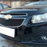 Защита радиатора "Standart" Chevrolet Cruze (2008-2013) верх, чёрная купить недорого с доставкой в Саров