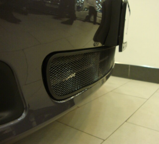 Защита радиатора "Standart" Chevrolet Lacetti (хэтчбек) чёрная купить недорого с доставкой в Саров