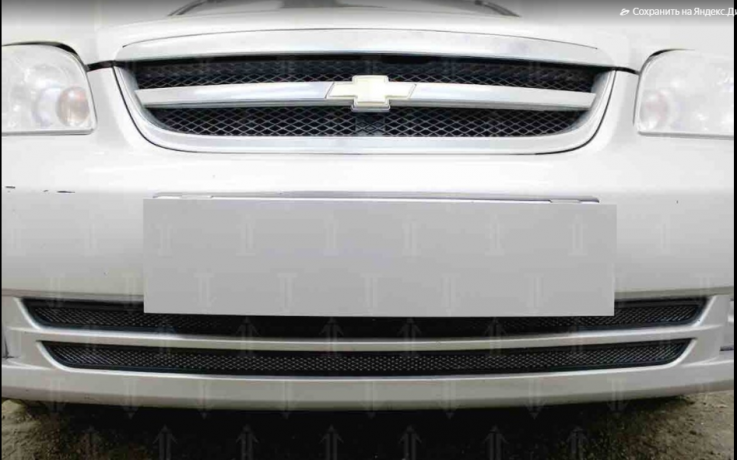 Защита радиатора "Standart" Chevrolet Lacetti седан (2004-2013) чёрная купить недорого с доставкой в Саров