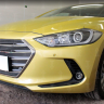 Защита радиатора "Standart" Hyundai Elantra (2015-2019) чёрная купить недорого с доставкой в Саров