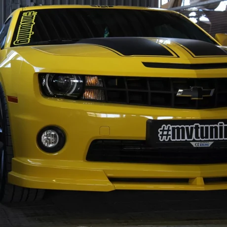 Накладка (юбка) переднего бампера (цельная) для Chevrolet Camaro SS (2009-2012) купить недорого с доставкой в Саров