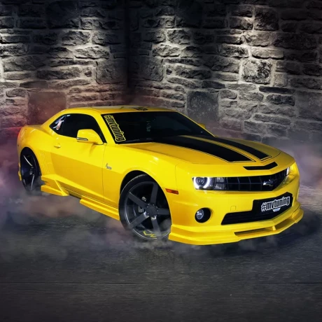 Накладка (юбка) переднего бампера (цельная) для Chevrolet Camaro SS (2009-2012) купить недорого с доставкой в Саров