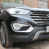 Защита радиатора "Standart" Hyundai Grand Santa Fe (2013-2016) чёрная купить недорого с доставкой в Саров