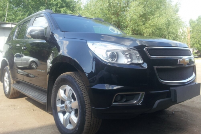 Защита радиатора "Standart" Chevrolet Trailblazer (2012-2015) чёрная купить недорого с доставкой в Саров