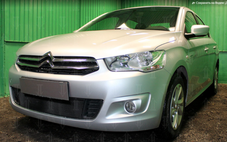 Защита радиатора "Standart" Citroen C-Elysee (2012-2017) чёрная купить недорого с доставкой в Саров