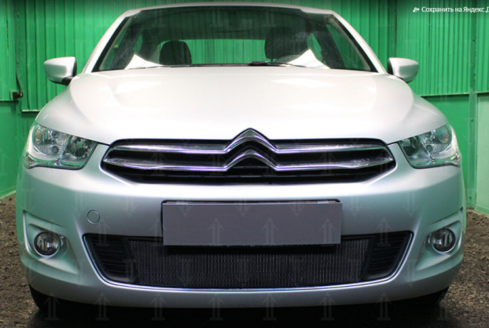 Защита радиатора "Standart" Citroen C-Elysee (2012-2017) чёрная купить недорого с доставкой в Саров