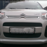 Защита радиатора "Standart" Citroen C3 Picasso (2012-2016) чёрная купить недорого с доставкой в Саров