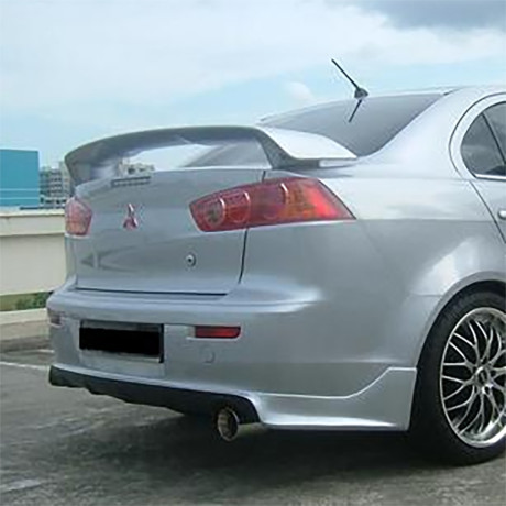 Накладка (юбка) заднего бампера "Zodiak" var №1 для Mitsubishi Lancer X (2007-2016) купить недорого с доставкой в Саров