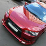 Накладка (юбка) переднего бампера "Zodiak" (с планкой) для Mitsubishi Lancer X (2007-2010) купить недорого с доставкой в Саров