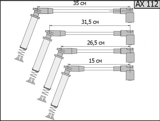 Провода высоковольтные для Ford Fiesta 1.3 (1319060,1319061,1319062,1319063) купить недорого с доставкой в Саров