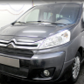 Защита радиатора "Standart" Citroen Jumpy рестайлинг (2012-2017) верх, чёрная купить недорого с доставкой в Саров
