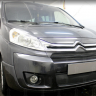 Защита радиатора "Standart" Citroen Jumpy рестайлинг (2012-2017) верх, чёрная купить недорого с доставкой в Саров