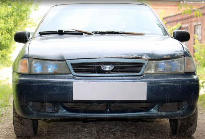 Защита радиатора "Standart" Daewoo Nexia (1994-2008) чёрная купить недорого с доставкой в Саров