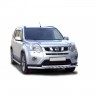 Защита переднего бампера «Труба двойная» (d63,5) для Nissan X-trail (2011-2015)(Окрашенное) купить недорого с доставкой в Саров