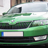Спойлер переднего бампера (текстурный пластик) для Skoda Rapid (2012-н.в.) купить недорого с доставкой в Саров