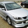 Накладка (юбка) переднего бампера "EVO" (Для бампера EVO) для Mitsubishi Lancer IX (2003-2009) купить недорого с доставкой в Саров