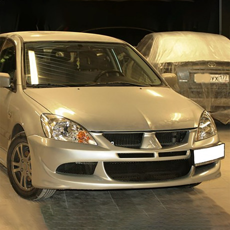 Бампер передний в стиле "EVO" для Mitsubishi Lancer IX (2003-2009) купить недорого с доставкой в Саров
