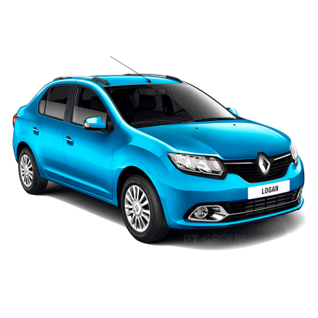 Рейлинги (Серебристый Муар) "Комфорт" Renault Logan (2014-н.в.) купить недорого с доставкой в Саров