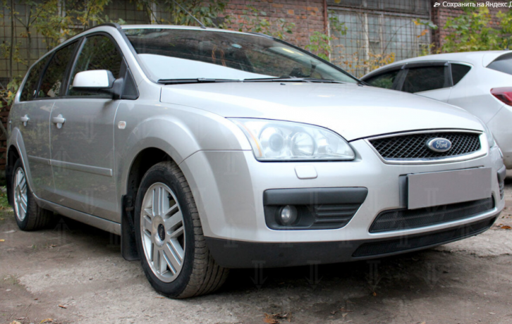 Защита радиатора "Standart" Ford Focus II (2004-2008) чёрная купить недорого с доставкой в Саров
