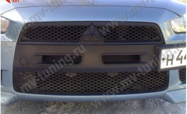 Воздуховоды радиатора в передний бампер (Цельные) var №1 для Mitsubishi Lancer X (2007-2010) купить недорого с доставкой в Саров