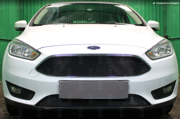 Защита радиатора "Standart" Ford Focus III рестайлинг (2014-2019) низ, чёрная купить недорого с доставкой в Саров