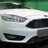 Защита радиатора "Standart" Ford Focus III рестайлинг (2014-2019) низ, чёрная купить недорого с доставкой в Саров