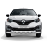 Защита переднего бампера двойная с пластинами d63/63мм (НПС) RENAULT Kaptur (2016-н.в.) купить недорого с доставкой в Саров