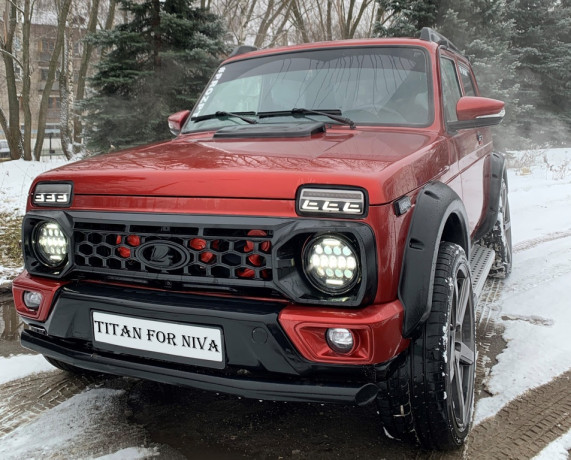 Решетка радиатора "TITAN" для B@3 2121, 21213, 21214, 2131 "L@DA 4x4" (без защитной сетки) RAPTOR купить недорого с доставкой в Саров