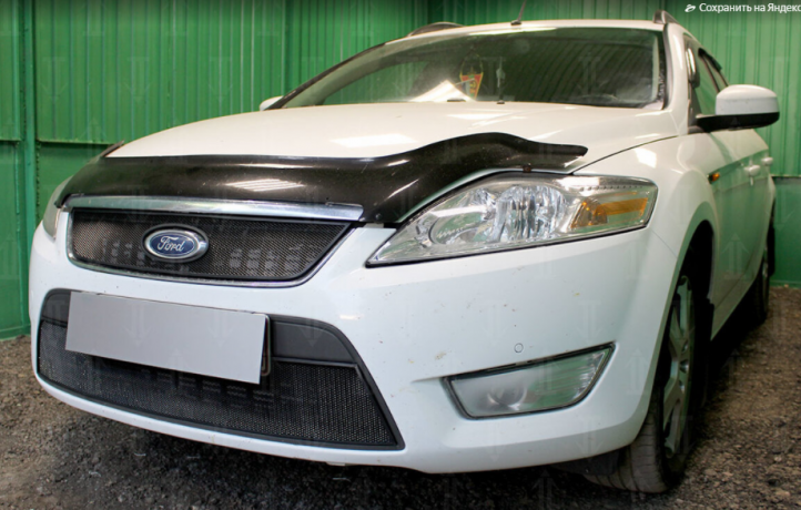 Защита радиатора "Standart" Ford Mondeo IV (2007-2010) верх, чёрная купить недорого с доставкой в Саров