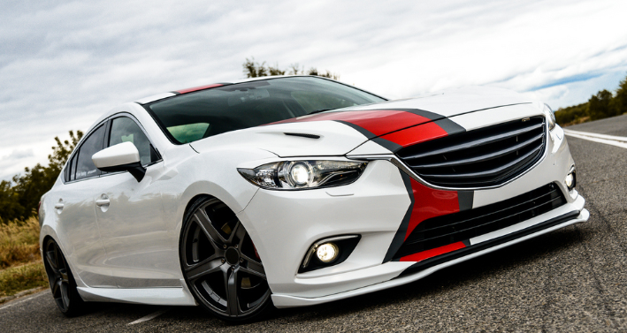 Сплиттер передний под стандартный бампер для Mazda 6 (2013-н.в.) купить недорого с доставкой в Саров