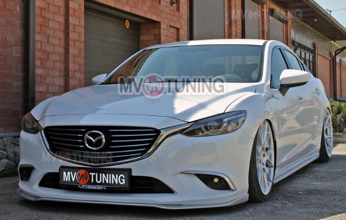 Сплиттер передний под стандартный бампер для Mazda 6 (2013-н.в.) купить недорого с доставкой в Саров