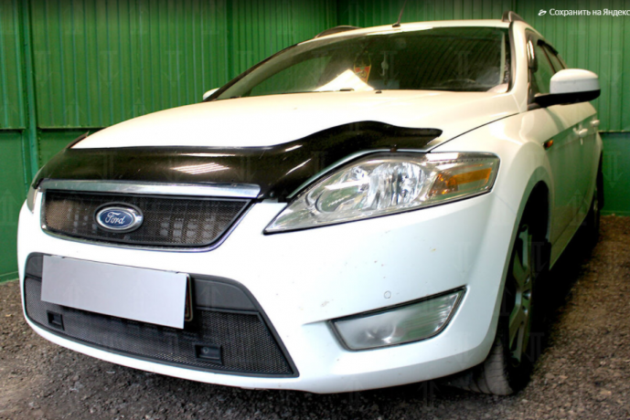 Защита радиатора "Standart" Ford Mondeo IV (2007-2010) низ с парктроником, чёрная купить недорого с доставкой в Саров