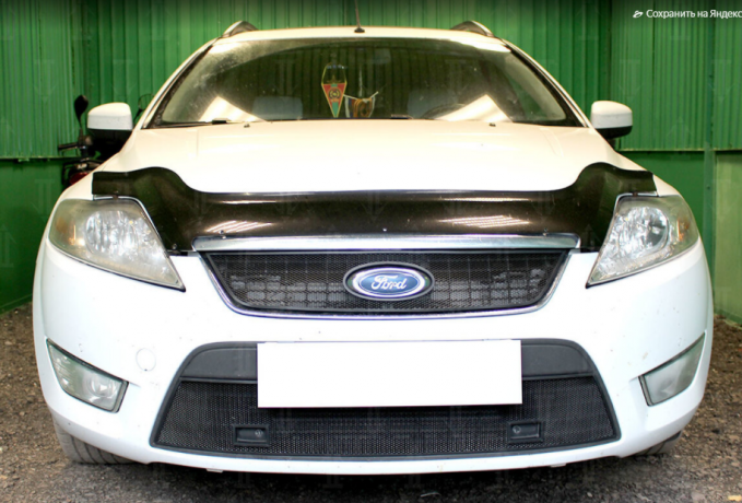 Защита радиатора "Standart" Ford Mondeo IV (2007-2010) низ с парктроником, чёрная купить недорого с доставкой в Саров