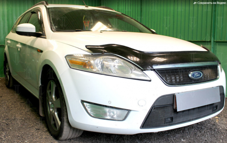 Защита радиатора "Standart" Ford Mondeo IV (2007-2010) низ с парктроником, чёрная купить недорого с доставкой в Саров
