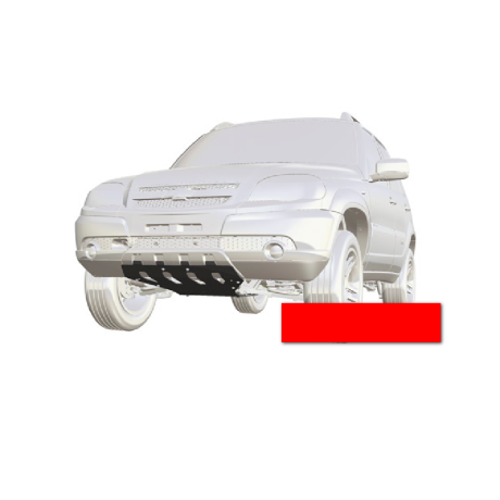 Защита двигателя и переднего редуктора для Chevrolet Niv@ SE (Сталь 3 мм), окраска 3-х слойная купить недорого с доставкой в Саров