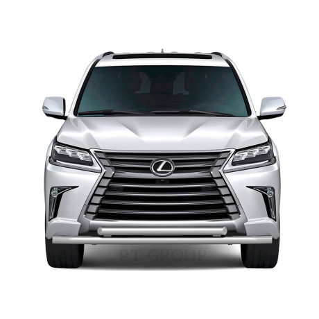 Защита переднего бампера двойная d63/63мм (НПС) LEXUS 450D (2015-н.в.) купить недорого с доставкой в Саров