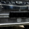 Защита радиатора "Standart" Geely Tugella FY11 (2019-н.в.) верх с камерой, чёрная купить недорого с доставкой в Саров