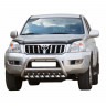 Кенгурин «Низкий» с защитой двигателя (d63.5) для Toyota Land Cruiser Prado 120 (2002-2009)(Окрашенное) купить недорого с доставкой в Саров