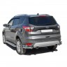 Защита заднего бампера «Уголки двойные» (d63,5) для Ford Kuga (2016-н.в.)(Окрашенное) купить недорого с доставкой в Саров