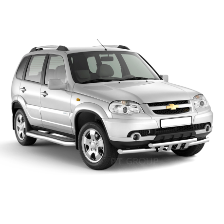 Рейлинги (Серебристый муар) "Усиленный" CHEVROLET Niv@ 2002-2020/ L@DA Niv@ 2020-/ L@DA NIV@ Travel 2021- купить недорого с доставкой в Саров