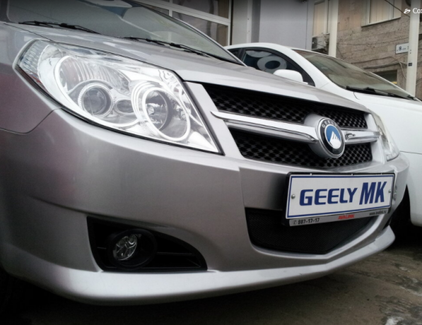 Защита радиатора "Standart" Geely MK чёрная купить недорого с доставкой в Саров