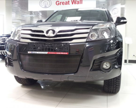 Защита радиатора "Standart" Great Wall Hover H3 (2010-2014) чёрная купить недорого с доставкой в Саров
