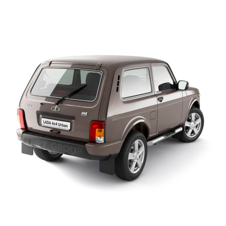 Защита порогов с накладками d76мм (НПС) L@DA "4х4 2121" 1995-/ "4x4 URBAN" 2015- купить недорого с доставкой в Саров
