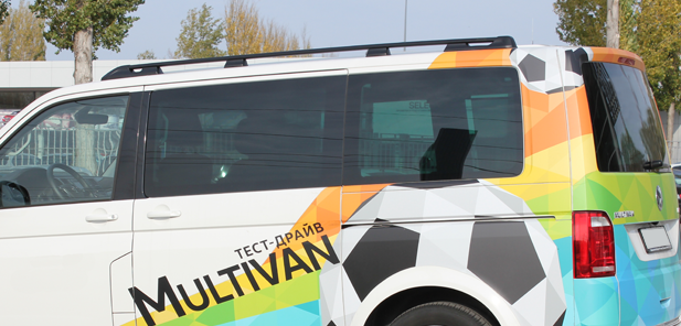 Рейлинги для Volkswagen Multivan, Caravelle, California, Transporter (2003-2022) с короткой базой Чёрный купить недорого с доставкой в Саров